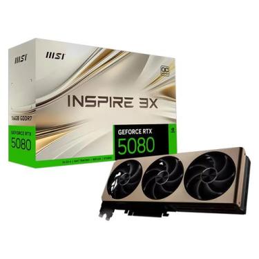 Imagem de Placa de Vídeo MSI Inspire 3X OC NVIDIA GeForce RTX 5080 16GB GDDR7 - 