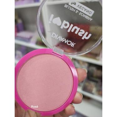 Imagem de Blush Compacto em pó Vegano Divamor Cor:Rosê, Rosê