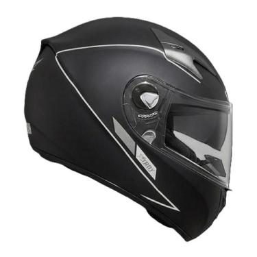Imagem de Capacete Fechado Novo Ebf Xtroy Solid Preto Fosco Com Óculos Tamanho:5