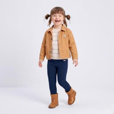 Imagem de Calça Legging Montaria Infantil Menina Upalôo, Azul escuro, 04