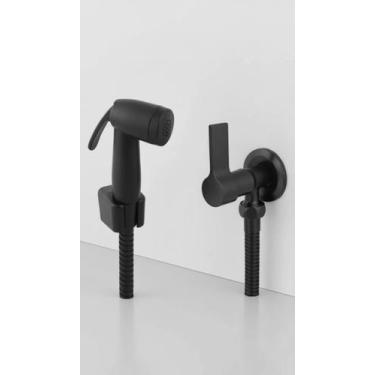 Imagem de Ducha Higiênica 120cm Preto ABS Metal - Congratulations Store
