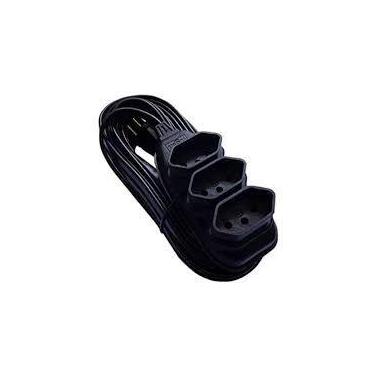 Imagem de Extensão Trifásica 2P+T 8,0M 10A 250V Preto Ilumi