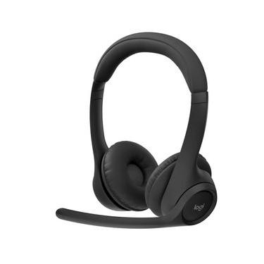 Imagem de Headset Sem Fio Logitech Zone 300 Microfone com Cancelamento de Ruído, Bluetooth, Bateria Recarregável - Grafite