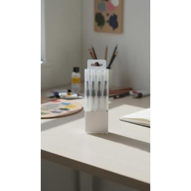 Imagem de Kit 4 Pincéis Water Brush Recarregáveis Cerdas Macias - Congratulation