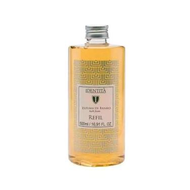Imagem de Refil Espuma de Banho Uno 500ml - Identità, Marrom, 500ml, banho