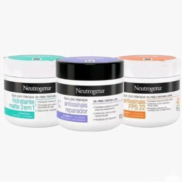 Imagem de Kit Neutrogena Antissinais Fps 22 100g, Matte 3 Em 1 100g E Reparador 