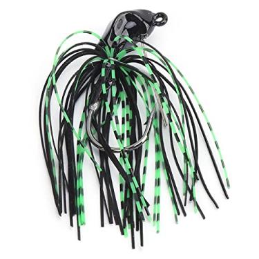 Imagem de Spinnerbait para robalo, isca de saia guarda-chuva firme e confiável para robalo fresco(Preto)