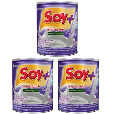 Imagem de Soy+ Original Alimento em pó com proteína isolada de soja 300g | Kit 3 Latas