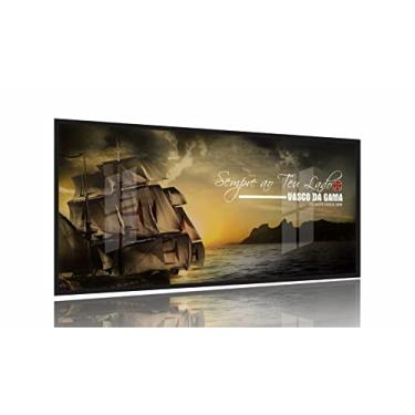 Imagem de Quadro Decorativo Genérico Vasco Da Gama Futebol 130x60 cm Moldura Preta 2x2