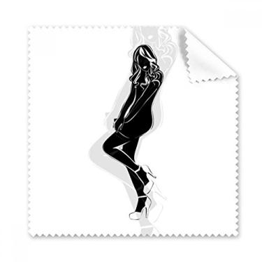 Imagem de Pano de limpeza feminino Hot Long Hair Pano de limpeza para tela de telefone, 5 peças