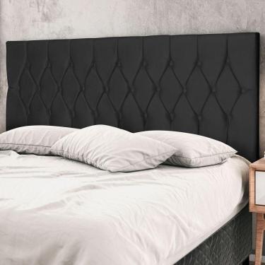 Imagem de Cabeceira Solteiro Jbe Moveis Madri 94cm Preto Cama Box 88cm