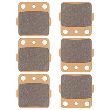 Imagem de Pastilha de freio Zinger para Honda TRX 300EX 400EX FourTrax/Sportrax 400X 300 X Yamaha Raptor 350 660R, 3 conjuntos de pastilhas de freio de cobre sinterizado para Honda TRX 300EX 400EX 1999-2008