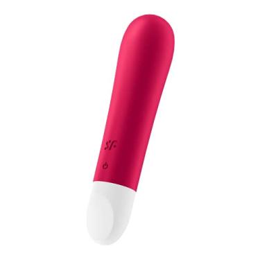 Imagem de Satisfyer Ultra Power Bullet 1 Vibrador de Bala - Estimulador do Clitóris, Massageador Pessoal, Ponta Arredondada - Portátil, À Prova d'Àgua, Recarregável, 10,5cm (Vermelho)