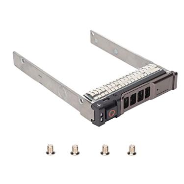 Imagem de Zyyini Bandeja de disco rígido, bandeja de discos rígidos SAS/SATA de 2,5" para M620 M820 M520, bandeja de disco rígido de metal preto prateado com 4 parafusos, bandeja de disco rígido para LFF de 2,5"