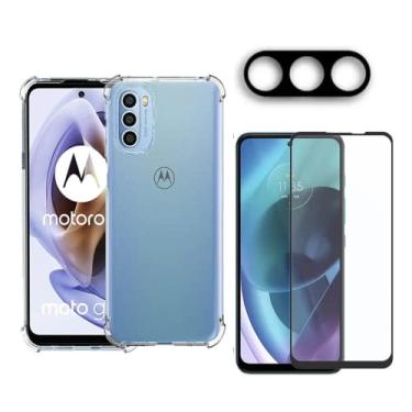 Imagem de Capa Capinha Compatível Com Moto G71 128GB 5G 6GB RAM + Película de Vidro 3D + Proteção da Lente da Câmera - (Hard Glass Store)
