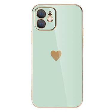 Imagem de Capa de telefone de proteção de lente de revestimento sólido para iPhone 12 11 Pro Max X XR XS Max 7 8 6 6s Plus SE 3 2022 13 Pro Max Capa macia, verde menta, para iPhone12 Pro Max