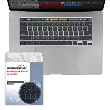 Imagem de Green Onions Supply Protetor de teclado de cobertura total KeyboardMask para MacBook Pro de 16 polegadas (2019) com compatibilidade TouchID, design plano e fácil limpeza