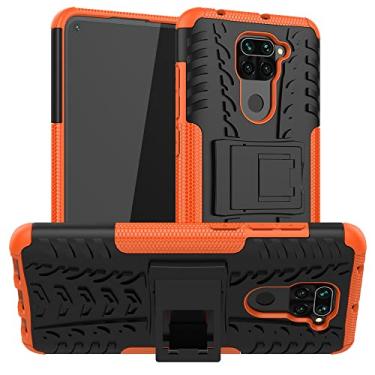 Imagem de Capa para Xiaomi Redmi 9T Note 9S 8 9 10 Pro Heavy Duty Armor Phone Bumper Capa traseira, laranja, para Redmi 9A