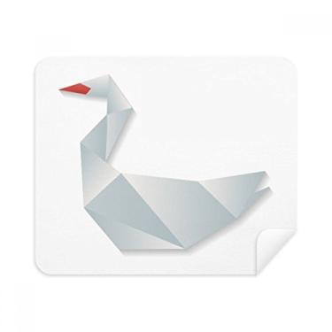 Imagem de Pano de limpeza de tela de telefone geométrico abstrato ganso origami padrão pano de limpeza 2 peças tecido de camurça
