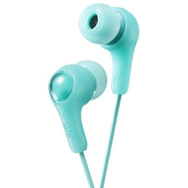 Imagem de JVC Fones de ouvido Gumy in Ear com pacote de papel, som poderoso, ajuste confortável e seguro, peças de ouvido de silicone P/M/G - HAFX7GN (verde)