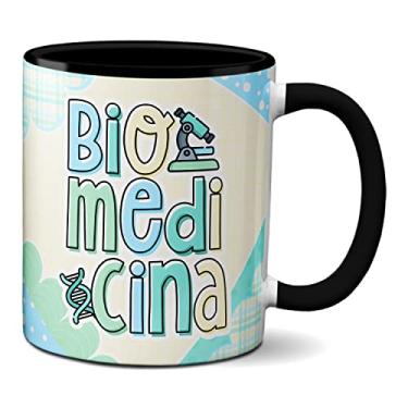 Imagem de Caneca Biomédico Profissional Biomedicina Profissão Presente (Preta)