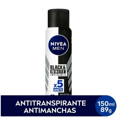 Imagem de Desodorante Nivea Men Black&White Invisible Masculino Antitranspirante Aerosol com 150ml 150ml