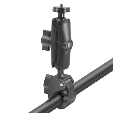 Imagem de usmallbee Câmera de montagem de motocicleta, braçadeira de guidão de bicicleta 1/4 para Gopro 10/9/8/7 Gopro Max Insta 360 RS, rotação de 360 graus ajustável