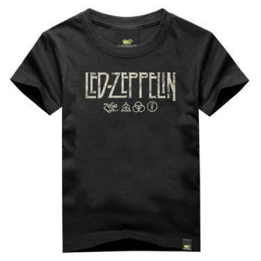 Imagem de Camiseta Infantil Led Zeppelin Art Rock