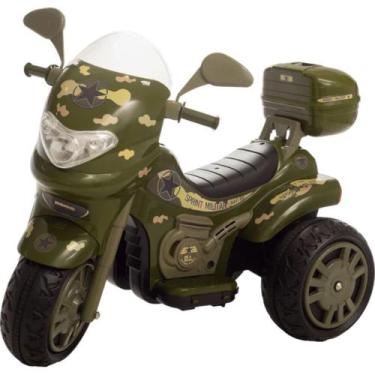 Mini Moto Elétrica Infantil Motorizado 12V Brinquedo Criança Polícia Touring