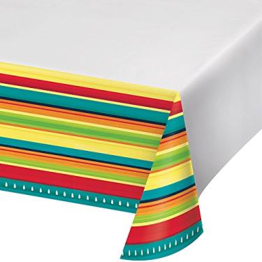 Imagem de Creative Converting Toalha de mesa de plástico, 137 x 259 cm, multicolorida