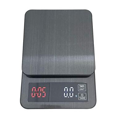 Imagem de mini balança digital portátil multifuncional ultrafina fácil de limpar grande display balança de plataforma eletrônica para chá, café, comida de cozinha