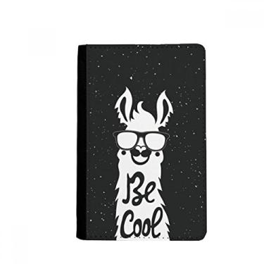 Imagem de Capa carteira Be Cool Alpaca preta e branca para passaporte Notecase Burse porta-cartões