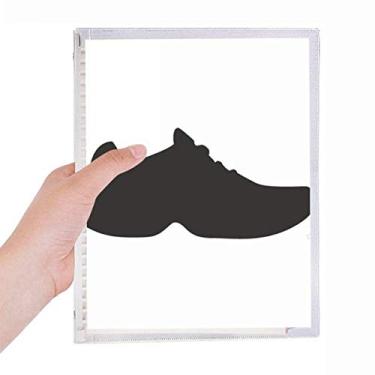 Imagem de Caderno masculino preto esportivo com estampa de esboço, diário de folhas soltas recarregável