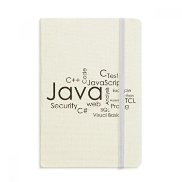 Imagem de Caderno Java relacionado com programa de programação, capa rígida, agenda clássica A5