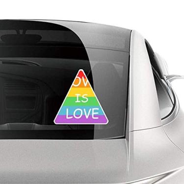 Imagem de DIYthinker Adesivo arco-íris gay lésbica transgênero LGBT adesivo para carro motocicleta bicicleta bagagem decalque