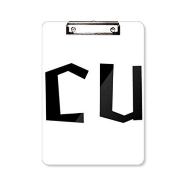 Imagem de Placa de apoio para prancheta com citação See You A4