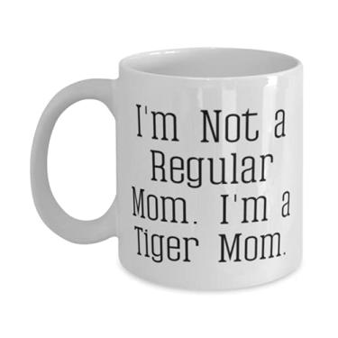 Imagem de Special Tiger Cat, I'm Not a Regular Mom I'm a Tiger Mom, Brilliant 325 g Caneca para amigos de amigos