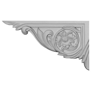 Imagem de Ekena Millwork SB11X06VI-L Suporte de escada Vincent, esquerdo, 28 cm L x 16 cm A x 15 cm D, preparado