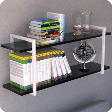 Imagem de Prateleira Estilo Industrial Para Sala Parede GND BP 120cm