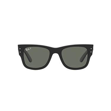 Imagem de Óculos de Sol Ray-Ban Polarizado Mega Wayfarer 0RB0840S 901/58 Tam 51 / Preto - Lentes Verde