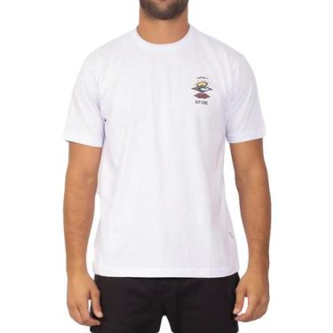 Imagem de Camiseta Rip Curl Search Essential Wt23 Masculina Branco