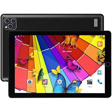 Imagem de Android Tablet 10 Inch, 3G/4G Phone Tablets With Dual SIM Card Slots, Quad-Core Processor, HD Touchscreen, WiFi, Bluetooth, GPS,Preto,Hilarious123