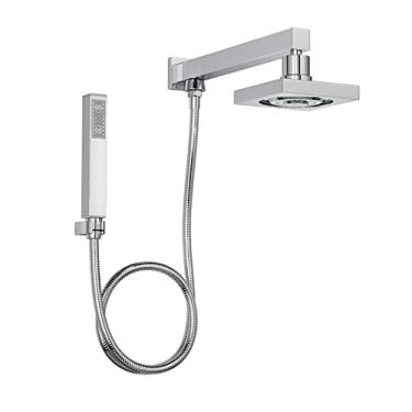 Imagem de Deca Ducha Quadrada de Parede Cromada Acqua Plus Com Chuveirinho