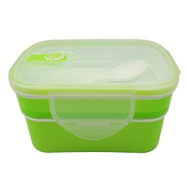 Imagem de Marmita Grande Dupla Divisória Talher 1450ml Porta Mantimento