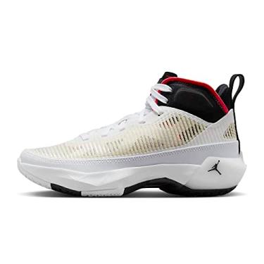 Imagem de Nike T nis de basquete infantil Air Jordan XXXVII (GS), Branco/sirene vermelho/preto, 6.5 Big Kid