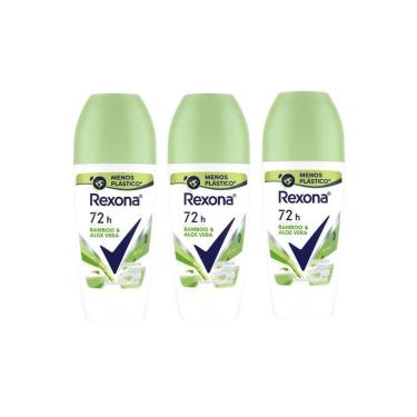 Imagem de Desodorante Roll-on Rexona 50ml Feminino Bamboo - Kit C/3un