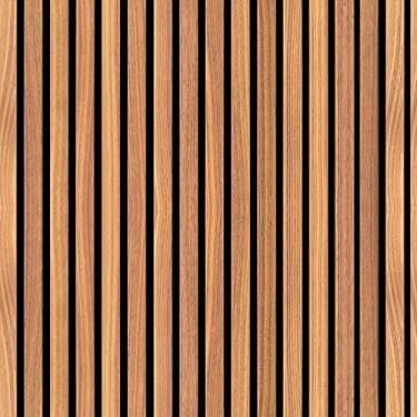 Imagem de Papel de Parede Ripas de Madeira Natural Rolo 15m Adesivo Autocolante Lavável