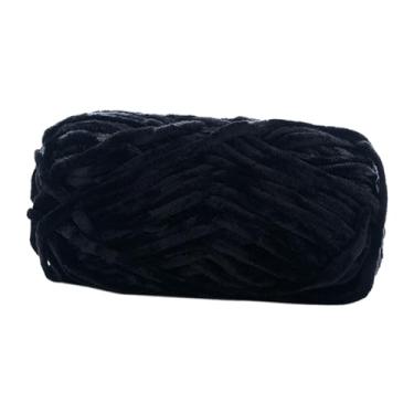 Imagem de Vaveren Fio grosso super volumoso fio de lã gigante braço tricô espessura 6mm fio volumoso para chapéus macrame cachecol tapete fazendo suéteres, preto