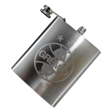 Imagem de Cantil de Uisque Cantil Portátil de Whisky Cantil de Cachaça Pitu Vodka Gin Conhaque Vinho Aperitivo Inox Personalizado 198ml 7Oz Portátil de Bolso Bebida Laser