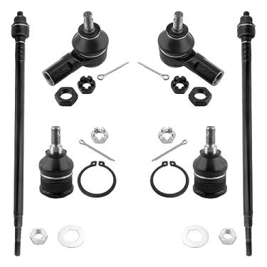 Imagem de BOXI Conjunto de 6 elos dianteiros internos e externos da extremidade da haste + juntas esféricas inferiores aptas para Acura EL 2001 2002 2003 2004 2005 | para Honda Civic 2001-2005 Coupe ou Sedan